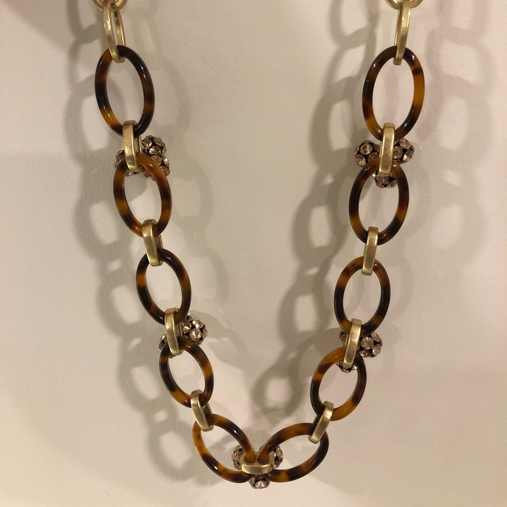 J.Crew tortoise shell necklace